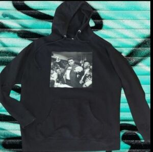 Muhammad Ali Black fleece Graphic Hoodie sz XL